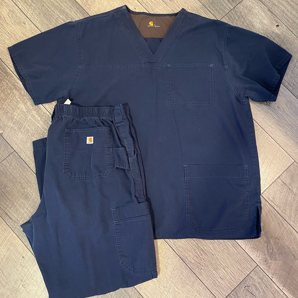 Blue Carhartt Scrub set